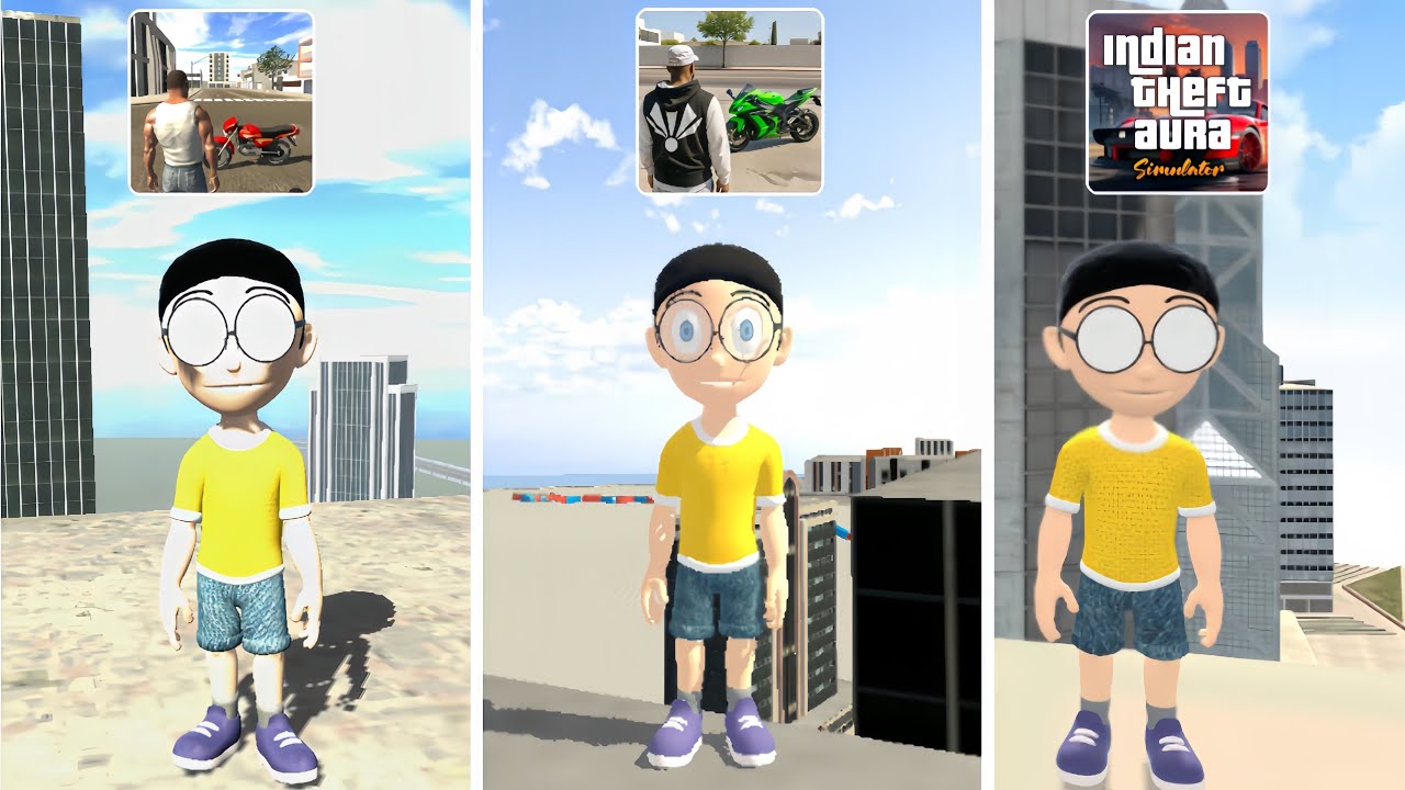 Nobita Jumping in Indian GTA Games 🤯