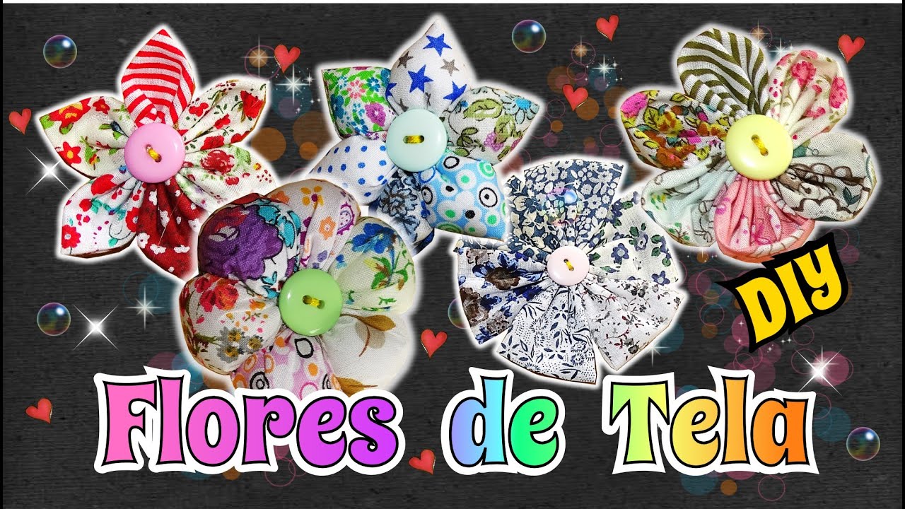 Hacer flores de tela muy fáciles - Ropa DIY