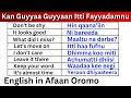 Kan Guyyaa Guyyaan Itti Fayyadamnu Kutaa 5 English In Afaan Oromo Learn English In Afaan Oromo 5