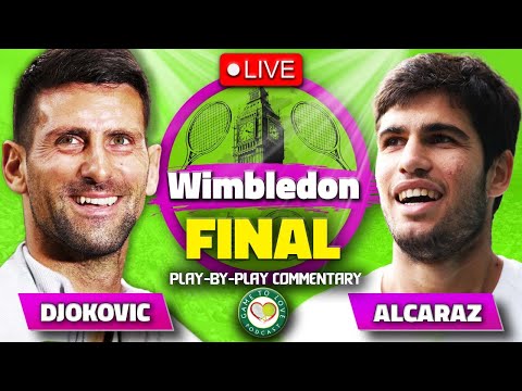 DJOKOVIC vs ALCARAZ | Wimbledon 2023 Final | LIVE Tennis Play-by-Play Stream