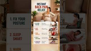 Instant Back Pain Relief Tips During Pregnancy 🤰 Try These Now! #shorts
