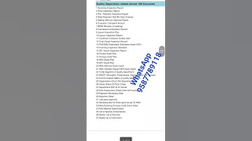 ISO 9001 & IATF 16949 related documents excel sheet & word sheet