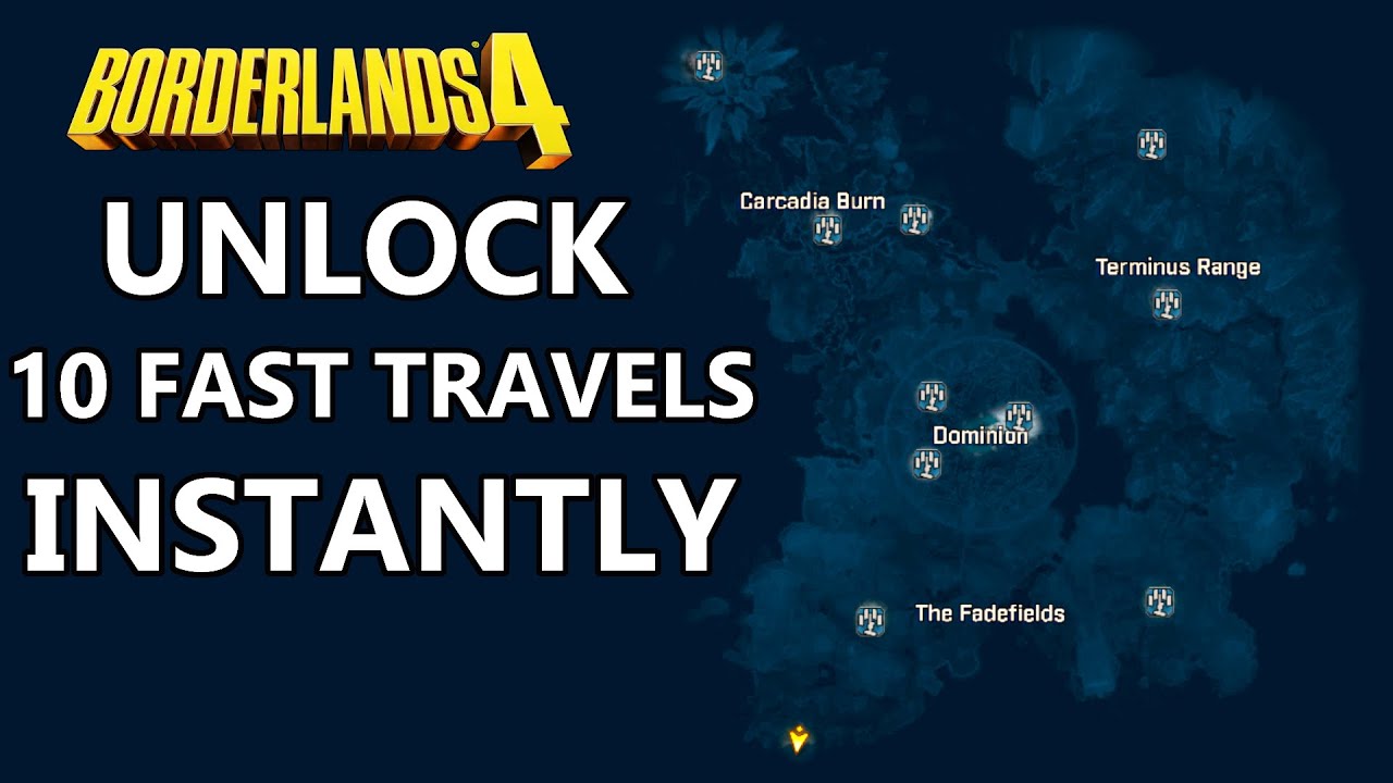 How to unlock fast travel locations on new lvl 30 vault hunter - YouTube