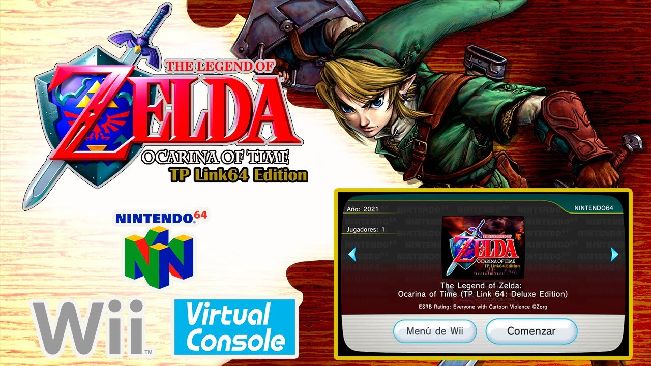 Zelda: Ocarina of Time (Link 3DS) [Español] WAD [VC N64] Wii 