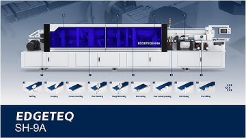SH-9A Applies the full-automatic edge banding machine(premilling & corner rounding function)