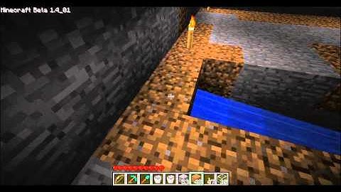 Minecraft tutorial: How to build a dark room, lava blade, and item collector. part 3