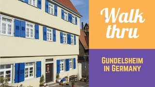 Walking Through Gundelsheim Am Neckar In Germany