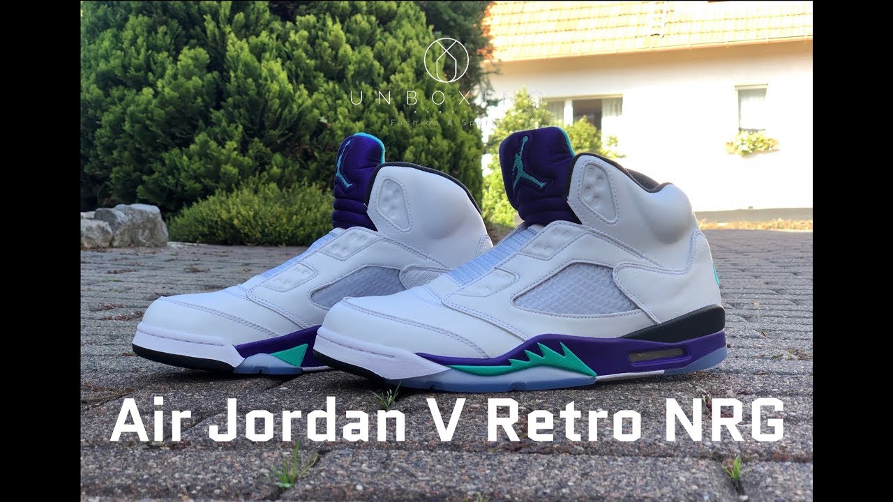 Air Jordan V Retro NRG ‘Fresh Prince’ | UNBOXING & ON FEET | fashion shoes | 2018