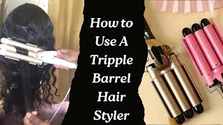 How To Use A Triple Barrel Hair Styler Step By Step Tutorial