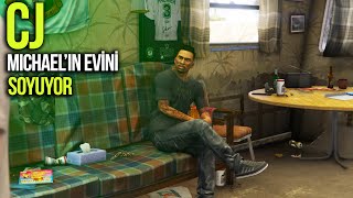 GTA 5 CJ MİCHAEL'IN EVİNİ SOYUYOR! | Bölüm 22