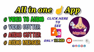 How to download video to mp3,video cutter,Audio cutter,Audio merger-All in one app #podappu mooku screenshot 5