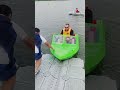 He flew  from another country just to test our mini jet boat #jetboat boat #watercraft  #viralshort