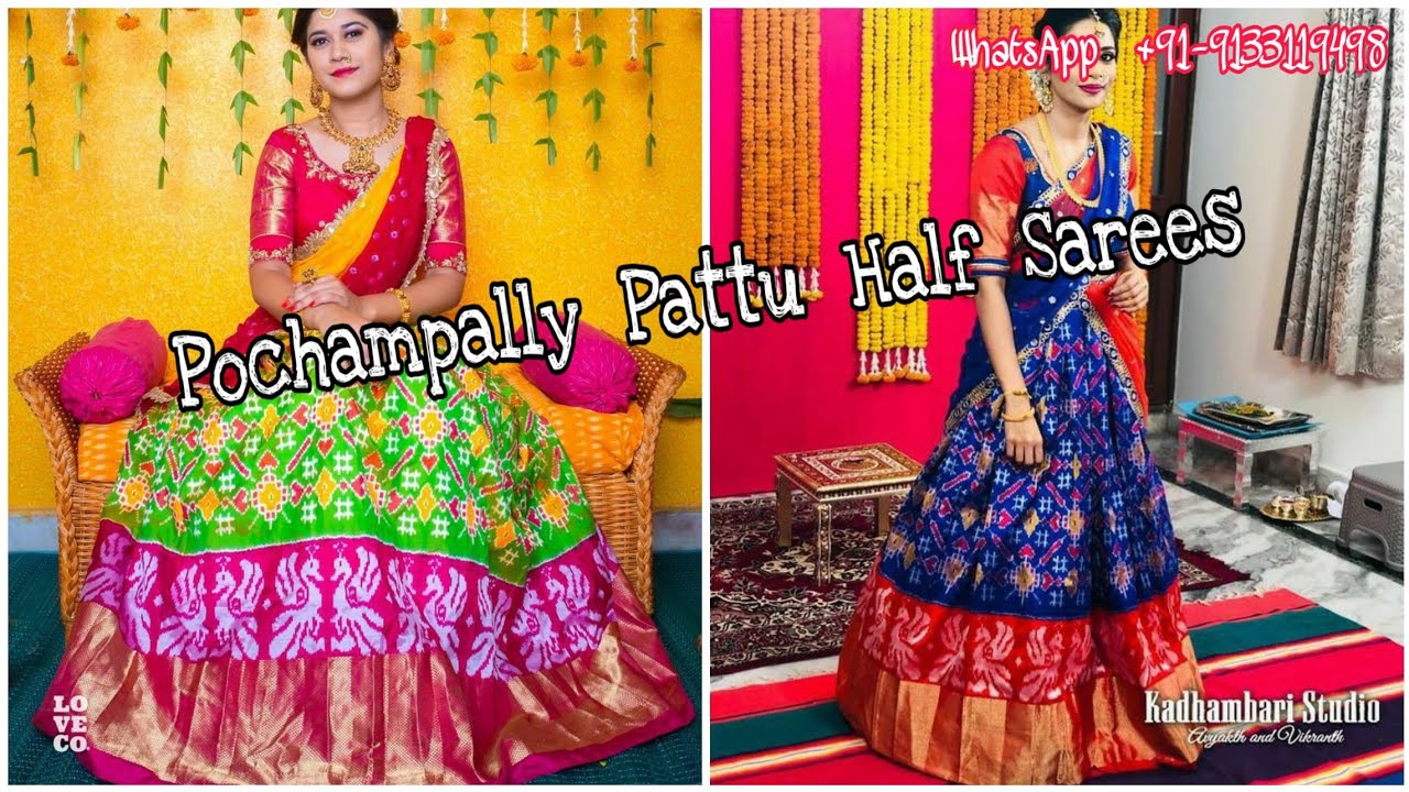 ikkat pattu lehengas with price