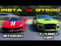 1,100+ HP GT500 gets PISTA OFF * Stock Ferrari 488 Pista vs Stangmode's Ford Mustang Shelby GT500