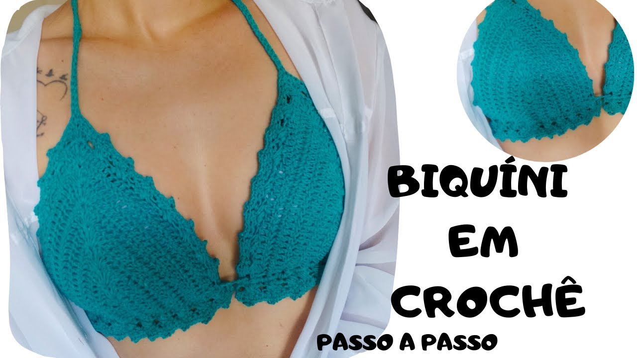 BIQUÍNI EM CROCHÊ  FÁCIL - PASSO A PASSO
