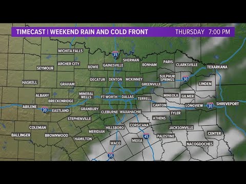 DFW Weather: Warm temps ahead of weekend cold front, rain chances - YouTube