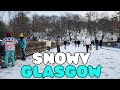 A snowy day in glasgow