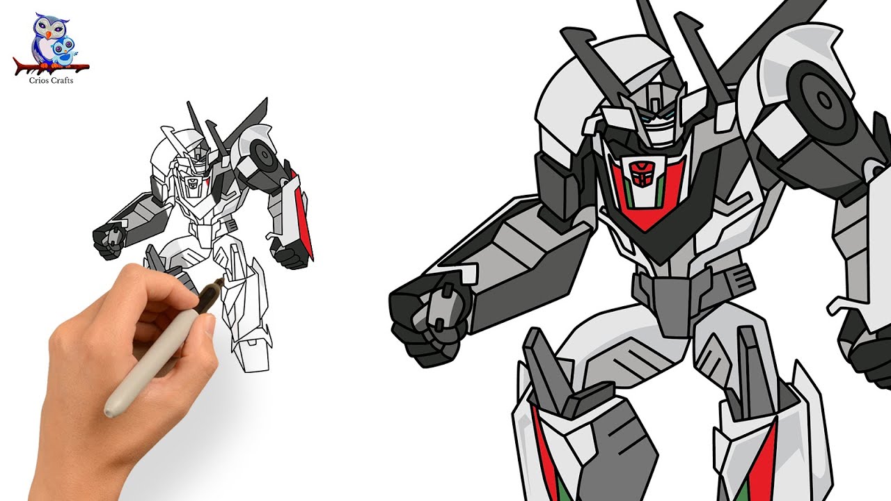 How to Draw Wheeljack G1 Transformers Step by Step YouTube
