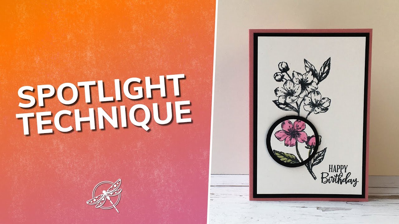 Stamping Spotlight Technique Card YouTube