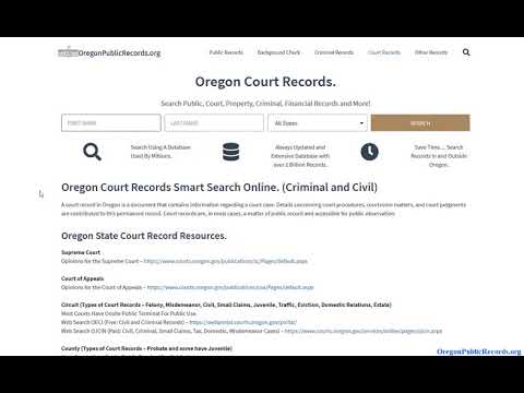 Video: Hoe vind ik echtscheidingsgegevens in Oregon?