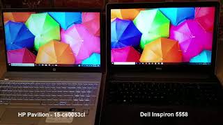 Comparing Screens: HP Pavilion 15-cs0053cl vs Dell Inspiron 5558