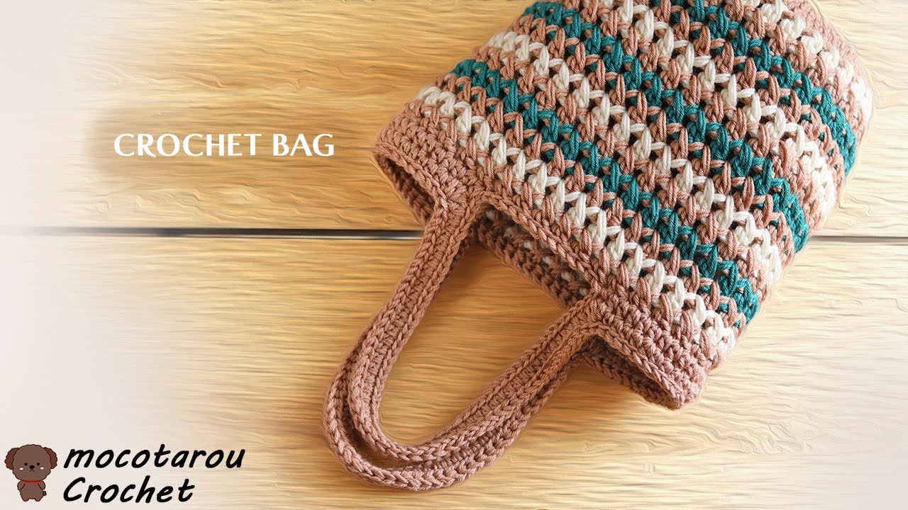 Dollar Store Yarn] Cute Striped Pattern, How to Crochet a Spring