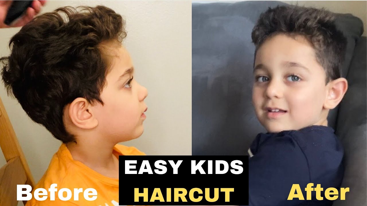 DIY KIDS HAIRCUT Easiest kids haircut at home quarantine 