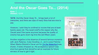 Movie Review: And the Oscar Goes to... (2014)
Please visit my website for more reviews: www.thecineviewer.com. Questions? Tips? Comments? Like me! Subscribe! Movie Review: And the Oscar Goes to... (2014)
