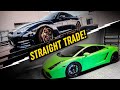 I Traded this WRECKED Nissan GTR for a Lamborghini