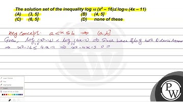 The solution set of the inequality \( \log _{10}\left(x^{2}-16\righ...