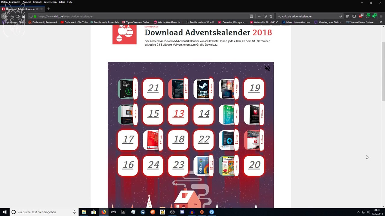 Chip Adventskalender Verklagen Chip Adventskalender Verklagen