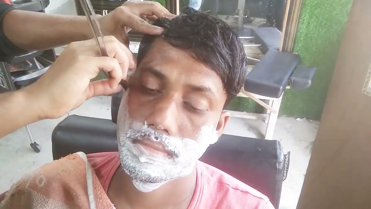 How to young boy Beard clean shave video only ✂️✂️✂️✂️✂️✂️
