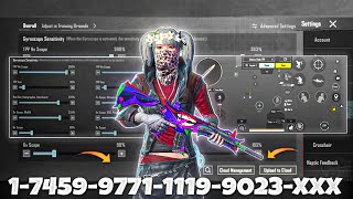 Bgmi Sensitivity Settings 🔥2026 Zero Recoil Sensitivity Code in Bgmi/Pubg | Bgmi 4.4 Sensitivity
