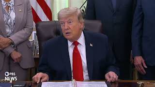 WATCH: Trump says Strait of Hormuz will be open after Iran agreement signed as soon as the weekend