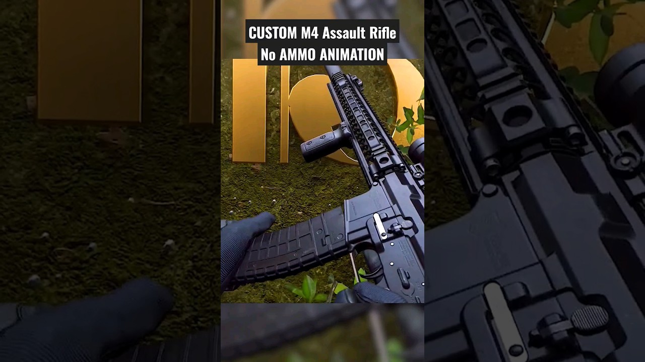 CUSTOM M4 Assault Rifle - No AMMO ANIMATION - Call of Duty Modern Warfare 2 - 1080p - ASMR