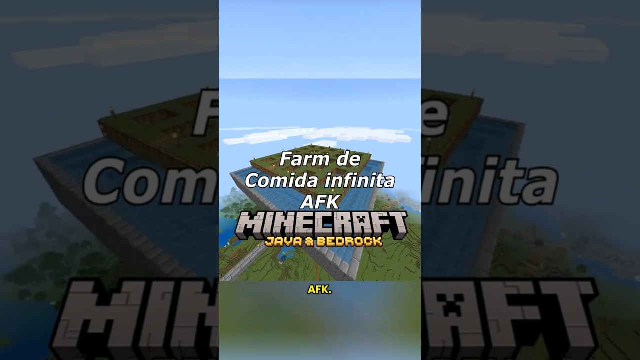A Farm AFK Mais Insana do Minecraft Java e Bedrock 1.21 (Comida Infinita + XP)