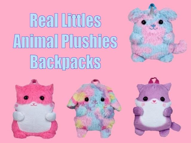 Brand New Real Littles Animal Plushie Backpacks unboxing! 
