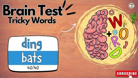 Brain Test Tricky Words Ding Bats