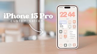 ☁ Aesthetic iPhone 15 Pro Transformation: action button, standby mode, widgets, etc.
