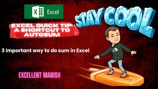 Excel Quick Tip: A Shortcut to AutoSum