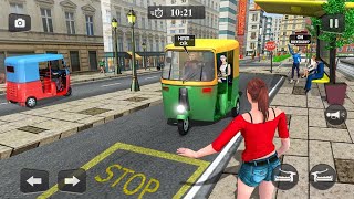 Modern Rickshaw Driving Games - Rickshaw Driving Games - Mobile gameplay - piyush gaming #38 screenshot 5