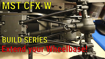 MST CFX-W 310mm Wheelbase Extension using included kit parts.