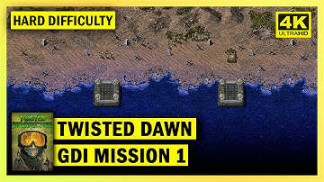 C&C TWISTED DAWN - GDI MISSION 1 STORM THE BEACHHEAD - HARD DIFFICULTY - 4K