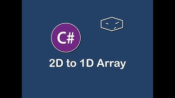 2d to 1d array in c#
