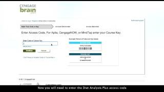 Activating Your Diet Analysis Plus Product: For Students