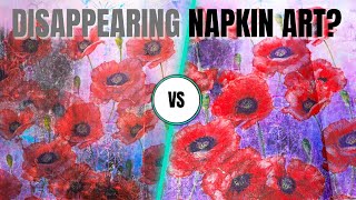 My Napkin Art is Disappearing! How to Recover Napkin Images Using These Easy Steps