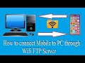 How to Transfer Data Mobile to Laptop/Desktop Over WIFI