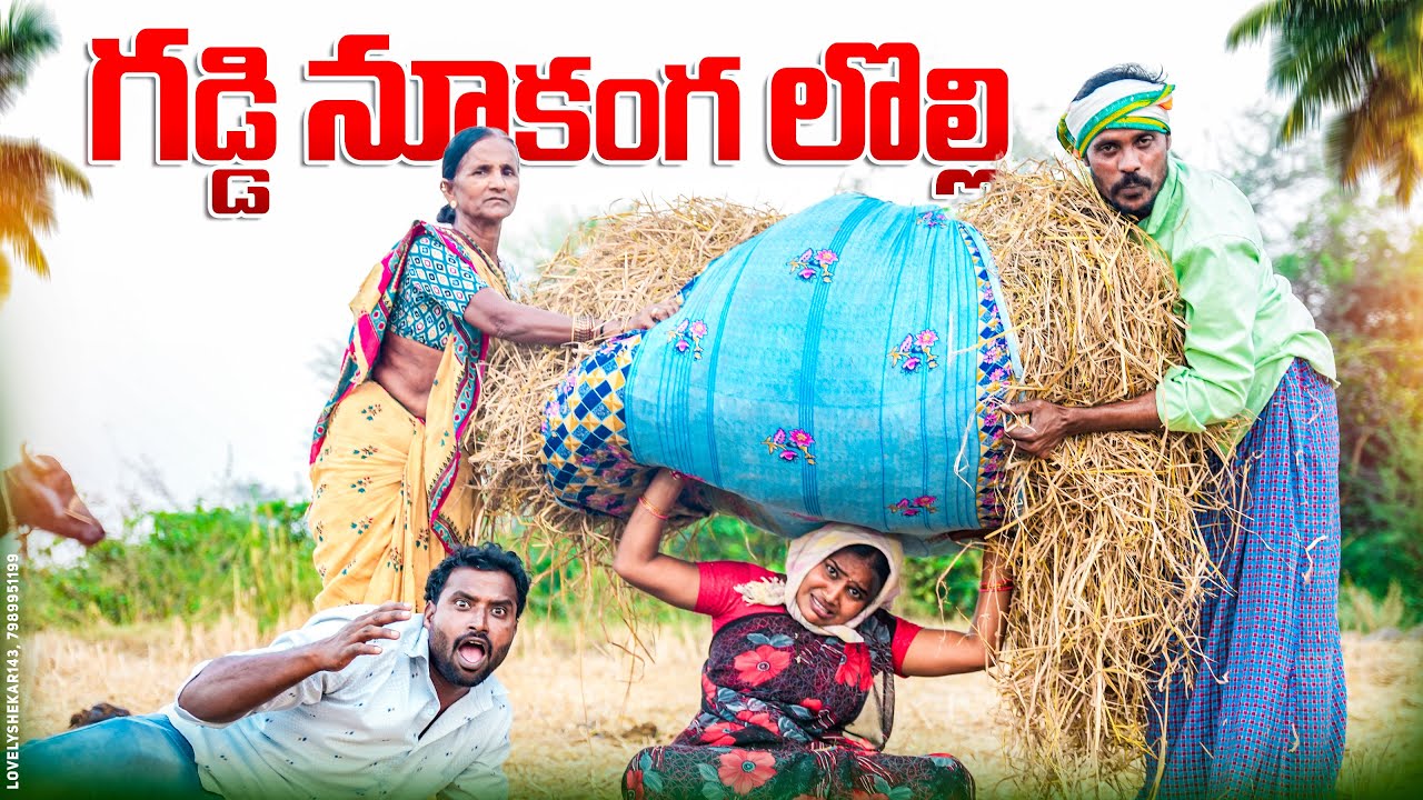 గడ్డి నూకంగ లొల్లి||village couples agriculture work||my village comedy||dhoom dhaam channel