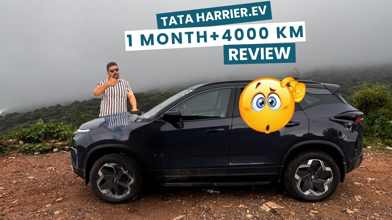 “Tata Harrier EV 1 Month Ownership Review 🚗⚡ 4100 km Real Range, Pros & Cons + Running Cost”