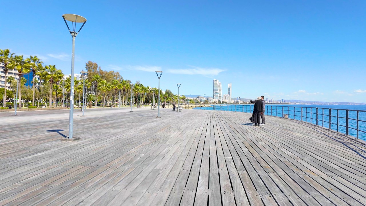 Limassol, Cyprus Walkthrough 4K | Molos Promenade, Old Port, Marina & Old Town